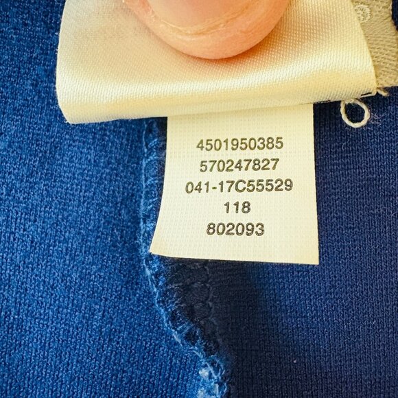 Chico’s 3 (16/XL) Navy Blue Polka Dot Leggings Stretch Pull On Slim Ankle Pants - Picture 13 of 15